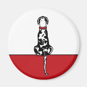 Great Dane Sit Harle UC Magneet