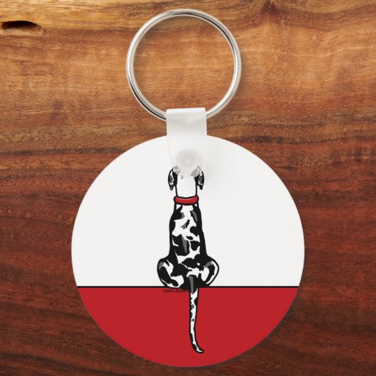 Great Dane Sit Harle UC Sleutelhanger (Voorkant)