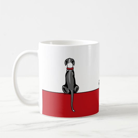 Great Dane Sit Mantle UC Koffiemok (Links)