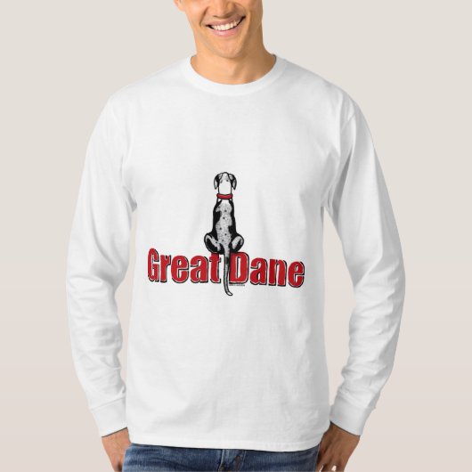 Great Dane Sit MerleB UC T-shirt (Voorkant)