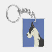 Great Dane Sleutelhanger (Voorkant Links)