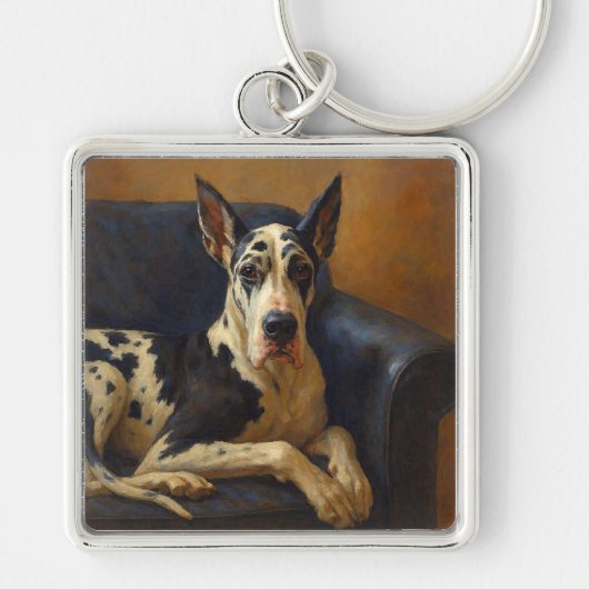 Great Dane Sleutelhanger (Voorkant)