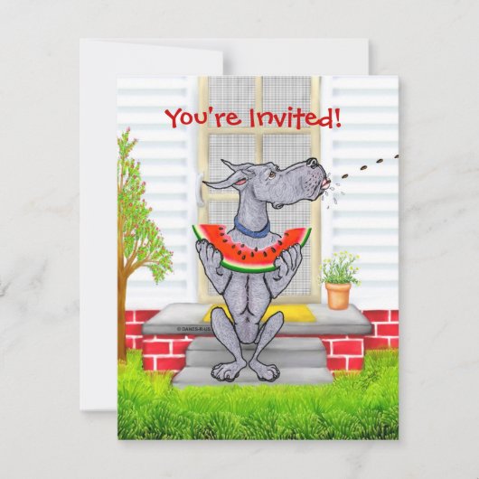 Great Dane SPIT Blue Kaart (Voorkant)