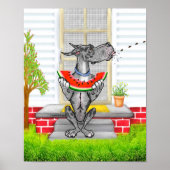 Great Dane SPIT Merle Poster (Voorkant)