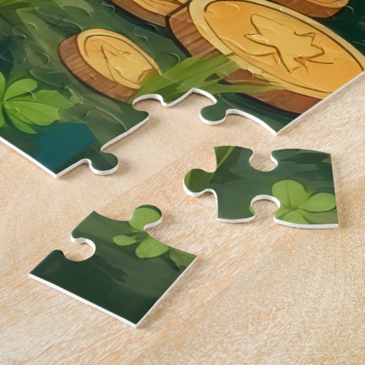 Great Dane St Patrick’s Day Lucky Dog Legpuzzel (Zijkant)