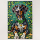 Great Dane St Patrick’s Day Lucky Dog Legpuzzel (Verticaal)