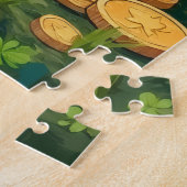 Great Dane St. Patrick's Day GeluksHond Legpuzzel (Zijkant)