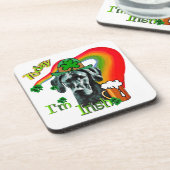 Great Dane St. Patrick's Day Onderzetter (Linkerzijde)