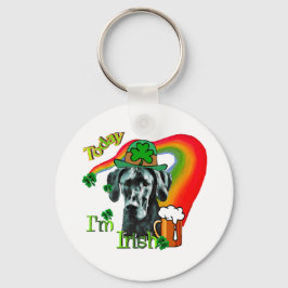 Great Dane St. Patrick's Day Sleutelhanger