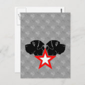 Great Dane Star Head Briefkaart (Voorkant / Achterkant)