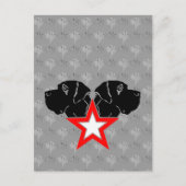 Great Dane Star Head Briefkaart (Voorkant)