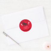 Great Dane statement ronde sticker (Envelop)