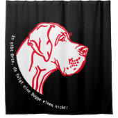 Great Dane Statement Tekening Douchegordijn (Voorkant)