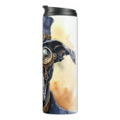 Great Dane Steampunk Hond Thermosbeker (Geroteerd rechts)