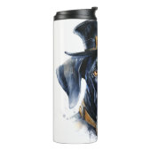 Great Dane Steampunk Hond Thermosbeker (Gedraaid links)