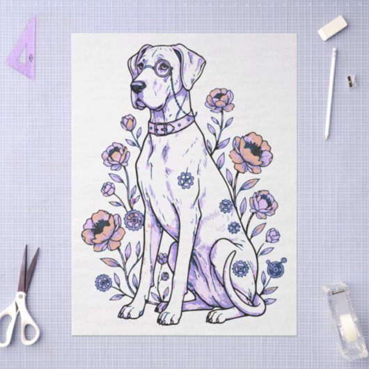 Great Dane steampunk Tissuepapier (Craft)