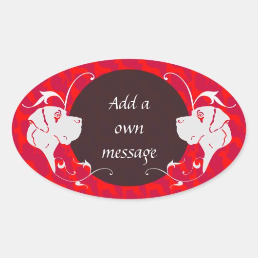 Great Dane Sticker (Voorkant)