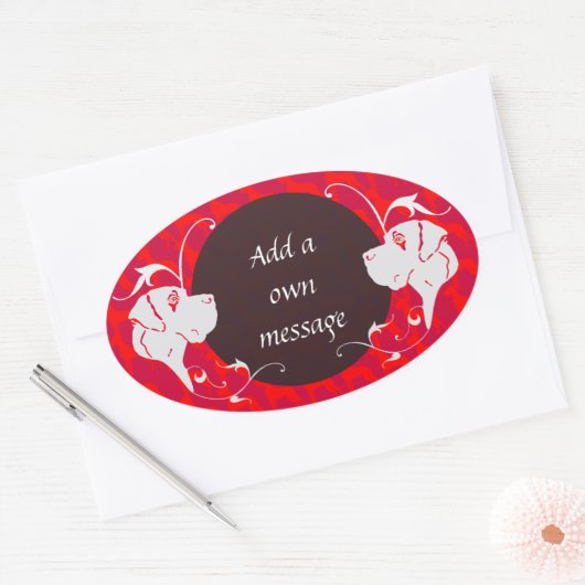 Great Dane Sticker (Envelop)