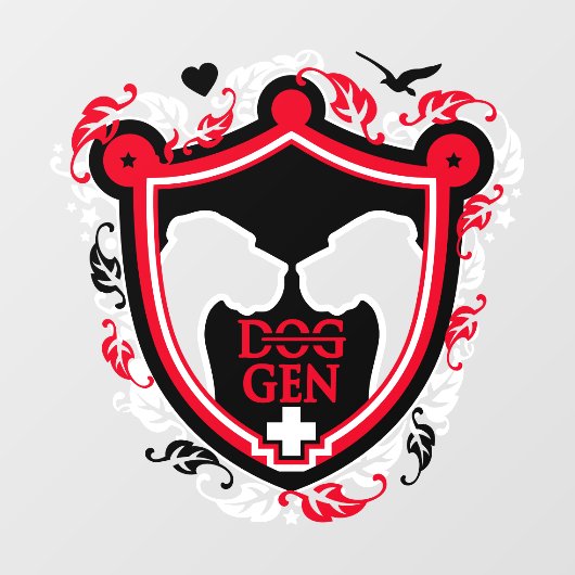 Great Dane Sticker / Cling (Vel)