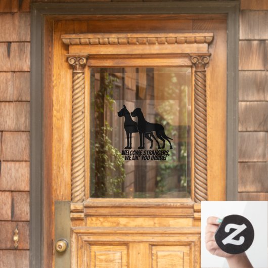 Great Dane Sticker / Cling (Huis Deur)