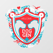 Great Dane Sticker / Cling (Vel)