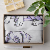 Great Dane stoampunk Tissuepapier (Geschenk)