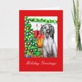 Great Dane Stockings Black UC Feestdagen Kaart