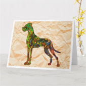 great dane sympathiekaarten kaart (Gele Bloem)