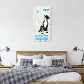 Great Dane Taal van de Liefde  Canvas Afdruk (Insitu (Slaapkamer))