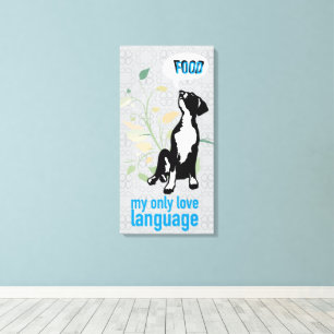 Great Dane Taal van de Liefde  Canvas Afdruk