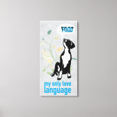 Great Dane Taal van de Liefde  Canvas Afdruk (Voorkant)