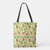 Great Dane-tas met leuke zomertropen Tote Bag (Achterkant)