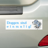 Great Dane Tatoeage Stijl Bumpersticker (Op auto)