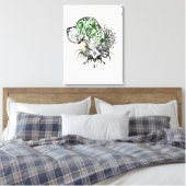 Great Dane Tattoo Canvas Afdruk (Insitu (Slaapkamer))