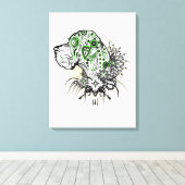Great Dane Tattoo Canvas Afdruk (Insitu (Houten vloer))