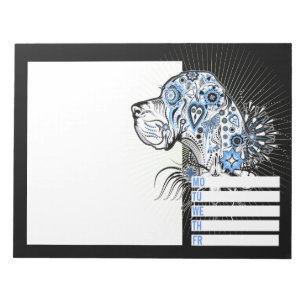 Great Dane Tattoo Stijl Notitieblok