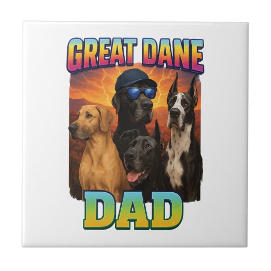 Great Dane Tegeltje (Voorkant)