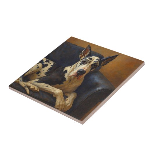 Great Dane Tegeltje (Zijkant)