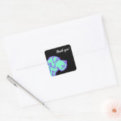Great Dane tekening Vierkante Sticker (Envelop)