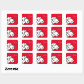 Great Dane tekening Vierkante Sticker (Vel)
