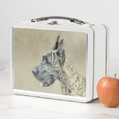 Great Dane (Tigerschimmel) Schilderij - Originele (In situ)