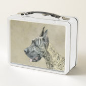 Great Dane (Tigerschimmel) Schilderij - Originele (Achterkant)