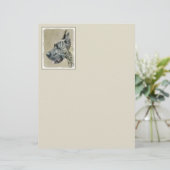 Great Dane (Tijgergestreept) Schilderij - Originel (Staand voorkant)