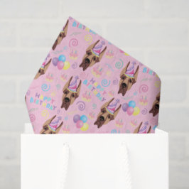 Great Dane Tissue Paper in Pink Tissuepapier