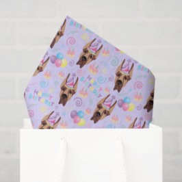 Great Dane Tissue Paper in Purple Tissuepapier