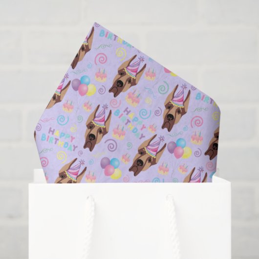 Great Dane Tissue Paper in Purple Tissuepapier (Cadeauzakje)