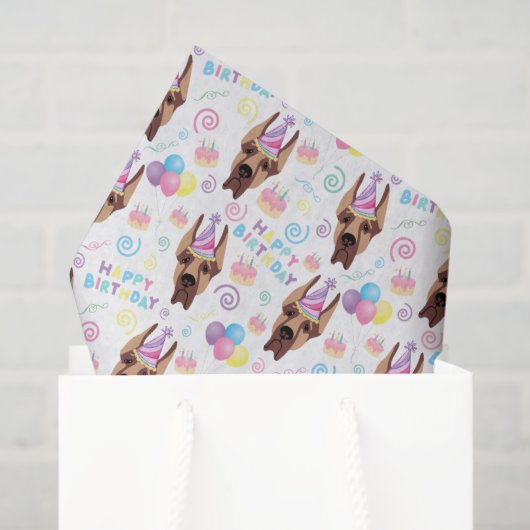 Great Dane Tissue Paper in White Tissuepapier (Cadeauzakje)