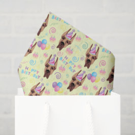 Great Dane Tissue Paper in Yellow Tissuepapier