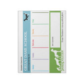 Great Dane training plan Notitieblok (Linkerzijde)