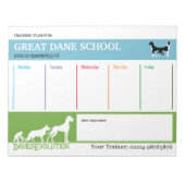 Great Dane-trainingsplan Notitieblok (Voorkant)